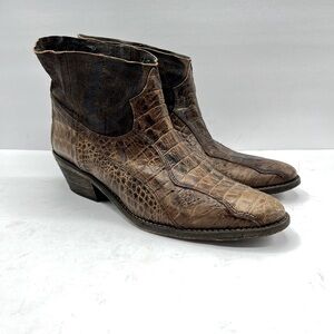 Free People Women’s Size 40 (9-9.5 )Dorado Western Boots Booties CowgirlFestival